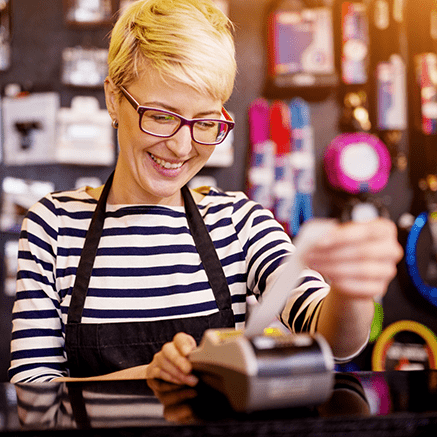 woman cashier