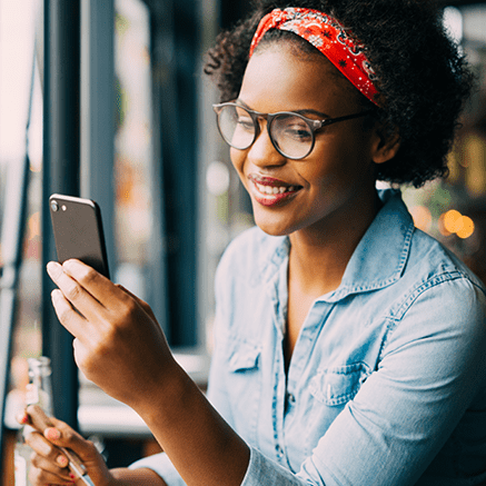 woman on cell phone